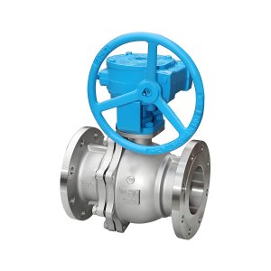 Q341F-16P DN50，DN100不銹鋼渦輪法蘭球閥